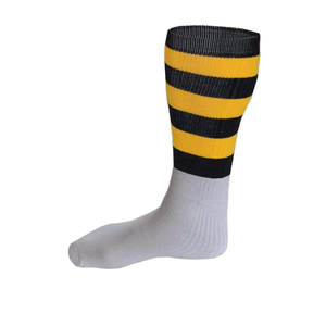 Customized Unisex Youth Knit Crew Sport <b>Socks</b> Soft Breathable Eco-Friendly with Custom Logo New Hurling <b>Socks</b> - Product Image 1