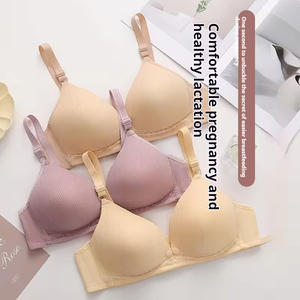 <span class=keywords><strong>Sujetador</strong></span> de lactancia inalámbrico personalizado para mujer, tallas grandes, copa completa, con broche abierto, para todas las etapas de lactancia - Product Image 1