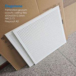 <span class=keywords><strong>Plafond</strong></span> suspendu Tuile de gypse noir satiné 600x600mm Plafonds Panneau Grille suspendue Plâtre - Product Image 4