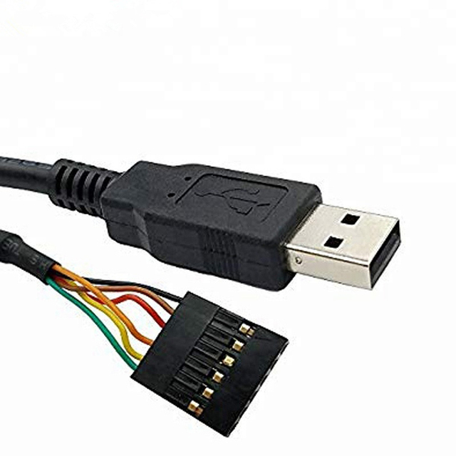USB to TTL 232R FTDI 3.3V 5V Serial Converter Cable TTL-232R-5V-WE FTDI Chip USB to 5V TTL UART Serial Cable