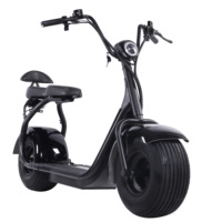 Scooter électrique Citycoco 1500W 60V 12-18AH, moto électrique à pneus larges, double siège, scooter électrique pour adultes