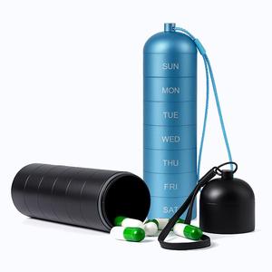 Organizador de Pastillas Semanal Portátil de 7 Días con Pastillero de Aleación de Aluminio Impermeable para Uso Promocional y Almacenamiento Fácil para Viajes - Product Image 4