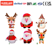 Ensemble de jouets en peluche de Noël, Père Noël, Bonhomme de neige, Renne, Elfe, poupée en peluche, vente en gros, décoration de Noël, cadeau, OEM, certifié CE CPC