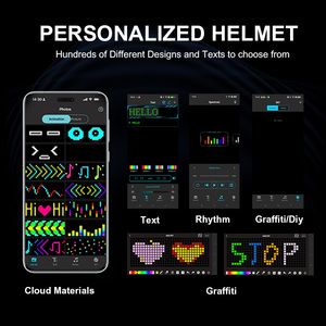 Hign End CE xe đạp đầy đủ mặt Mũ bảo hiểm LED màn hình hiển thị nội dung tùy chỉnh đi xe đạp Mũ bảo hiểm xe đạp tháo rời cằm bảo vệ xe đạp Mũ bảo hiểm - Product Image 5