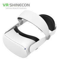 VR SHINECON Accessoires de remplacement de sangle de tête réglable pour Quest 2 Réduire la pression sur la tête Serre-tête ABS