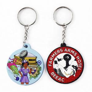 Mousqueton en caoutchouc personnalisé Porte-clés souple en PVC avec impression UV et logo OEM écologique - Product Image 3