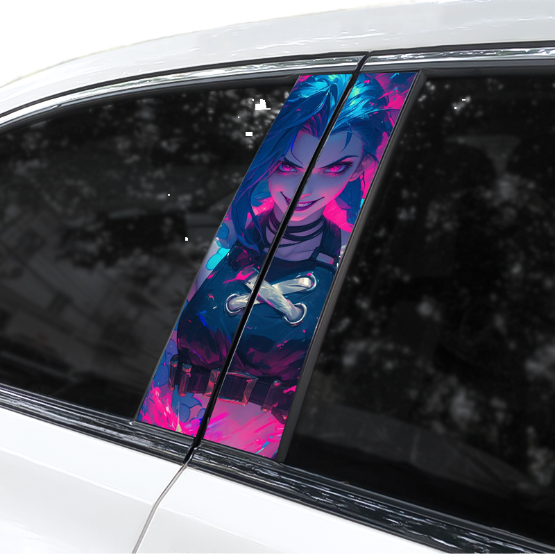 Custom 3D Cartoon Printed Car Window