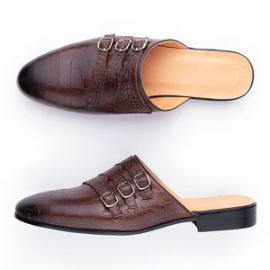 <span class=keywords><strong>Sandales</strong></span> d'été pour <span class=keywords><strong>hommes</strong></span> en <span class=keywords><strong>cuir</strong></span> véritable imprimé, respirantes, avec doublure en PU, séchage rapide, pour le printemps, l'automne et l'été – Grande Vente - Product Image 1