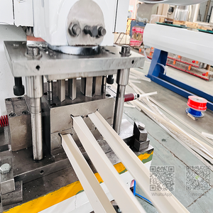 Hochgeschwindigkeits-Gipswand schutz winkel PVC PP-Kunststoff profile Eckperlen-Extrusions-Produktions linien maschine - Product Image 6