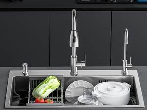 Fregadero de Cocina de Acero Inoxidable 304 de Primera Calidad, Grueso, de un Solo Tazón, para Instalar Debajo o Sobre la Encimera, Resistente al Óxido - Product Image 4