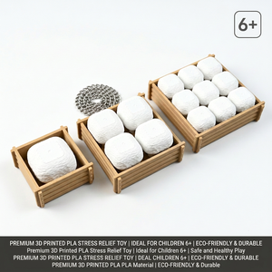 Juguete de Escritorio Miniatura Antiestrés con Diseño de Tofu, Impreso en 3D con PLA Ecológico, para Uso Familiar y de Fiesta, Regalo/Promoción - Product Image 4