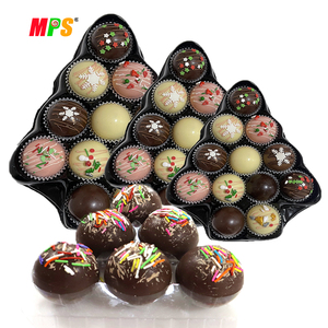 Ngày Valentine bom sô cô la nóng hình dạng rắn bóng Fudge Caramel ca cao với kẹo dẻo Mứt hạt - Product Image 1