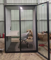 Espace de travail acoustique privé pour 1 à 2 personnes, cabine téléphonique préfabriquée, cabine de bureau, pod de conférence, réduction du bruit, pod d'étude