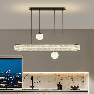 Lampadario a Sospensione Moderno in Acrilico con LED ad Altezza Regolabile per Interni <span class=keywords><strong>Soggiorno</strong></span> <span class=keywords><strong>Sala</strong></span> da <span class=keywords><strong>Pranzo</strong></span> Illuminazione Decorativa per la Casa - Product Image 5