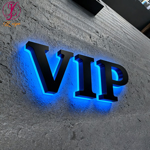 3D arkadan aydınlatmalı ışıklı tabela 201/304 paslanmaz çelik metal harf tabela özel logo led tabela işletmeler için dış mekan iç mekan tabela levhası - Product Image 2