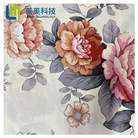 Produk Baru Segar elegan dan halus warna nasional bunga peony jenis poliester meredam pencetakan tekstil rumah kain tempat tidur
