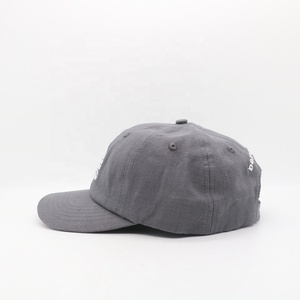 Casquette de baseball vintage écologique en chanvre, 6 panneaux, brodée, non structurée, à visière pré-courbée, profil bas, pour le sport, l'extérieur et la plage - Product Image 3