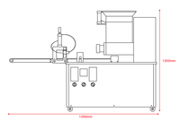 Machine automatique de fabrication de base pour pizza Machine de fabrication de base pour pizza congelée Coupe-pâte et séparateur de pâte rond