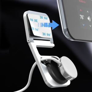 แท่นชาร์จอลูมิเนียมแบบยืดหยุ่น,แท่นวางโทรศัพท์สำหรับแท่นชาร์จนาฬิกาใน<span class=keywords><strong>รถ</strong></span>ยนต์ - Product Image 3