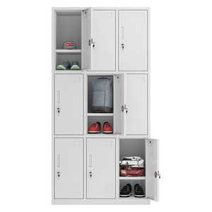 ตู้เก็บของเหล็กตู้เก็บของมีสีกำหนดขนาดเองโรงเรียนยิมสำนักงานโลหะการรักษาความปลอดภัย - Product Image 1