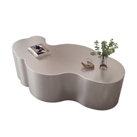 Table basse Cloud minimaliste italienne, forme irrégulière, style Wabi-Sabi, argentée, pour salon, mobilier moderne et léger pour la maison