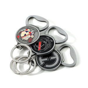 Khắc Kim Loại Thiết Kế Biểu Tượng Tùy Chỉnh Bia Phụ Kiện Keychain Mở Chai Cho Thanh - Product Image 2