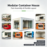 Tienda Modular en Contenedor de Rápida Construcción, Tienda Minorista Personalizada para Centros Comerciales, Tienda de Conveniencia en Contenedor Prefabricado de 20 pies para Pequeñas Empresas