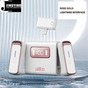2024 Jingying <span class=keywords><strong>Musique</strong></span> 2.4GHz Fréquence de travail 20M Distance de Transmission DSP Réduction du bruit Microphone sans fil rechargeable - Product Image 4