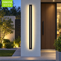 Lampu Dinding Tenaga Surya Modern Tahan Air LED untuk Rumah, Teras, Balkon, Lampu Dinding LED Dekoratif Eksterior