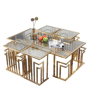 Set piedini <span class=keywords><strong>in</strong></span> ferro dorato set di tavolini a incastro <span class=keywords><strong>in</strong></span> <span class=keywords><strong>marmo</strong></span> bianco set di divani <span class=keywords><strong>per</strong></span> mobili <span class=keywords><strong>per</strong></span> la casa con tavolino da caffè - Product Image 3