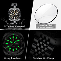 Reloj Poedagar 682 de Lujo para Hombre, Bisel Giratorio, Fecha y Día, Acero Inoxidable, Cuarzo, Deportivo, Resistente al Agua, Disponible en Stock