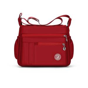 Bolsa de Hombro de Lona Oxford para Mujer, Gran Capacidad, Cierre de Cremallera Horizontal Cuadrada, Impermeable, Casual, para Uso Diario - Product Image 5