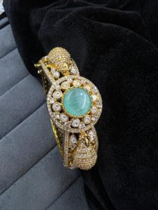 À la mode pour EU & US Style Perle Baroque 18K Plaqué Or Bracelet Opale Pierre Bijoux - Product Image 2