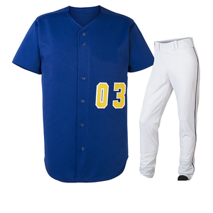 ชุดเสื้อกีฬาเบสบอล/ซอฟต์บอลที่มีน้ำหนักเบาใส่ได้ทั้งชายและหญิงพิมพ์ลายดิจิทัลแบบกำหนดเองโลโก้ป้องกันรังสียูวีระบายอากาศได้ดี - Product Image 1