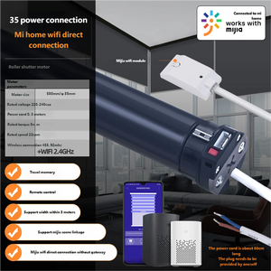 Stores zébrés électriques intelligents à chargement – Rideaux occultants à levage et enroulement, semi-transparents pour une utilisation multi-scènes - Product Image 4