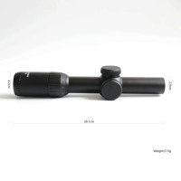 Lunette de visée tactique compacte Angelwings ET 1-6X24IR SFP, profil haut, 30 mm, accessoire de lunette de visée en aluminium, longue portée