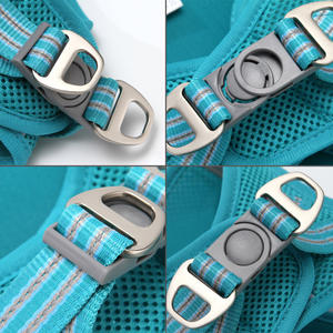 Harnais pour chien et chat SinSky de luxe, solide, de haute qualité, facile à contrôler, rembourré en maille douce, anti-traction, réglable, avec laisse - Product Image 4