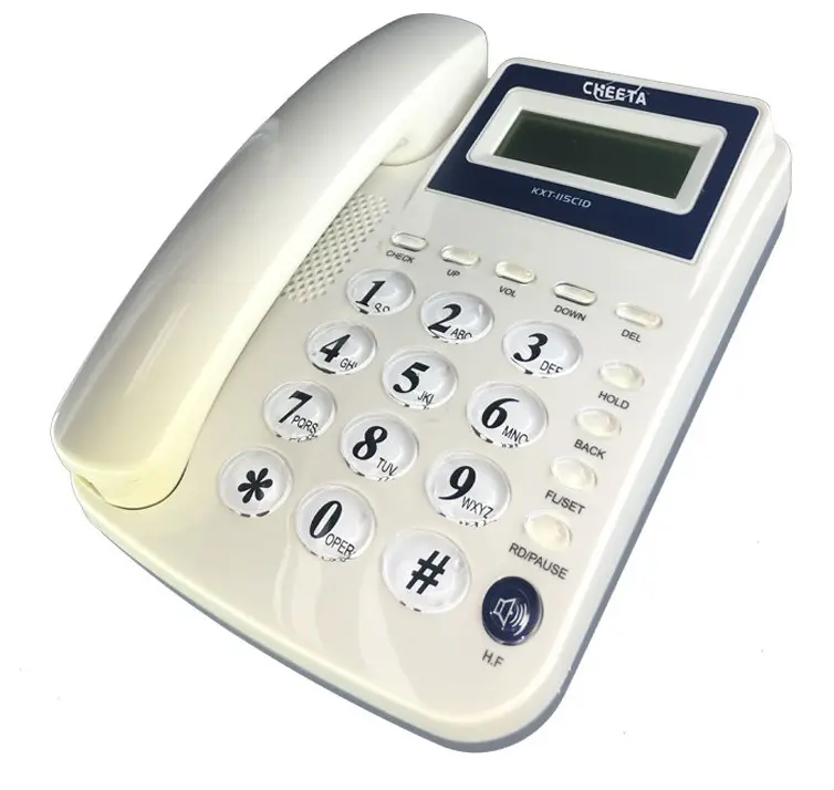 Dial Telephone Corded CalLer ID Telephones With Indicator Light