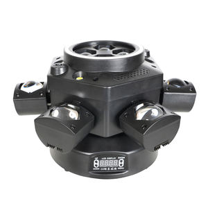 Luces Láser DJ RGBW de Seis Brazos con Efecto Ojo de Abeja Vajra, Cabezal de Haz de 6 Brazos, Blanco Cálido y Rojo, Modo de Control DMX512 para Escenarios - Product Image 3