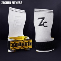 Agarres de Gimnasia, Protector de Palmas para Gimnasia, Agarres de Crossfit, Calleras, Agarres sin Dedos para Crossfit, Diseño de Diamante de 3 Orificios