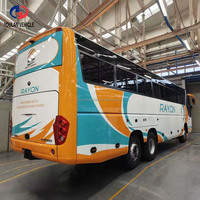 Autocars de transport à moteur diesel avec fenêtre coulissante avant, personnalisables RHD LHD, à prix avantageux pour l'Afrique