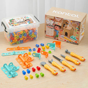 Tự làm sáng tạo lắp ráp bộ công cụ thiết lập cho trẻ em giáo dục và trí tuệ đồ chơi vít đồ chơi ma thuật Montessori trò chơi hộp công cụ - Product Image 6