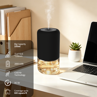 Diffuseur d'arômes portable rechargeable avec housse en tissu, 100 ml, huile essentielle parfumée, pour la maison, grande pièce