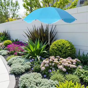 LS Umbrella 09 Protection UV personnalisable Jardin argenté pour plantes en pot Lits de fleurs Contrôle manuel Design mignon Fabriqué en polyester - Product Image 2