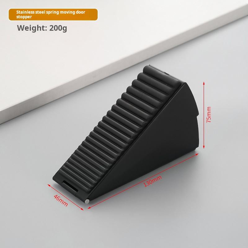 Enchufe de puerta de resorte de acero inoxidable 304 [Negro]