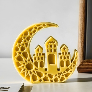 Moule à bougie en silicone Château de lune Eid Mubarak, décoration islamique du Ramadan, moule de moulage, fournitures de fabrication de bougies d'aromathérapie DIY - Product Image 3