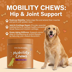 Complément alimentaire pour chiens en forme <span class=keywords><strong>de</strong></span> friandises à mâcher molles, marque privée, glucosamine, MSM, graines <span class=keywords><strong>de</strong></span> chanvre, mobilité, hanches et articulations, formule personnalisée, vente en gros - Product Image 1
