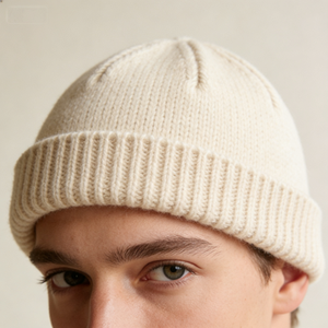 定制刺绣标志格子迷彩蝴蝶结防风透气男女通用豆豆批发冬季保暖100% 棉针织帽 - Product Image 4