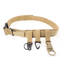 Ceinture tactique à dégagement rapide pour la sécurité, la formation en extérieur, ceinture utilitaire en nylon, sac multifonctionnel, ceintures tactiques