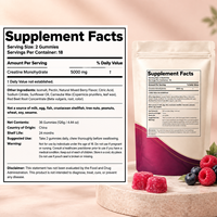 Gommes à la créatine pour adultes, fournissant de l'énergie, améliorant l'immunité, forme personnalisée, saveur Berry Boost, 36 unités, OEM ODM HALAL